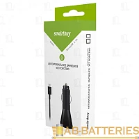 Автомобильное З/У Smartbuy Nova 1USB 2.1A с кабелем microUSB черный (1/100)