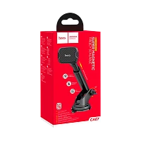 Держатель автомобильный HOCO CA67 присоска магнит черный (1/100)