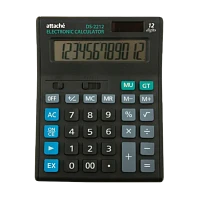 Калькулятор полноразмерный Attache ECONOMY 12-разрядный универсальный черный