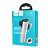 Переходник AUX HOCO LS21 Jack 3.5mm (f)-Lightning (m)/Lightning (f) пластик серебряный (1/30/300)