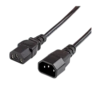 Кабель питания Atcom AT10117 C14 (m)-C13 (f) 1.8м ПВХ удлинитель черный (1/10/100)