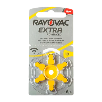 Батарейка Rayovac Extra ZA10 BL6 Zinc Air 1.45V (6/60/600)