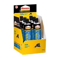 Клей Момент ГЕЛЬ 125мл универсальный BOX6 шоу-бокс (6/48)