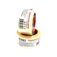 Скотч STICKY ПП 48мм*140м 38мкм упаковочный акрил прозрачный (1/36) 