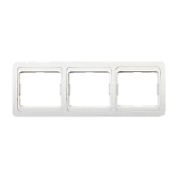 Рамка Smartbuy 3-местная горизонтальная белая "Марс"