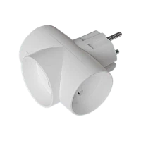 Разветвитель Toker 3Т 3р.Б/З белый (1/120)