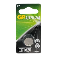 Батарейка GP CR1620 BL1 Lithium 3V (1/10/600)