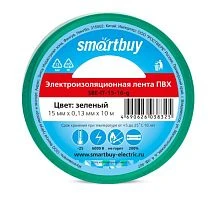 Изолента Smartbuy 15мм*10м ПВХ зеленый