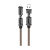 Кабель HOCO S22 USB (m)-Lightning/2xType-C 1.2м 3.0A ткань черный (1/16/160)