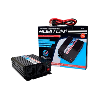 Инвертор ROBITON R700 700W две евро розетки (1/4)