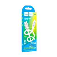 Кабель HOCO X85 USB (m)-Lightning (m) 1м 2.0A TPE белый (1/33/330)