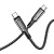 Кабель HOCO S51 Type-C (m)-Type-C (m) 1.2м 3.0A 100W нейлон синий (1/16/160)