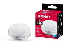 Лампа светодиодная Demmax GX53 12W 4500К 180-240V таблетка (1/10/100)