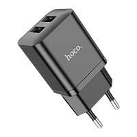 Сетевое З/У HOCO N25 2USB 2.1A белый (1/13/130)