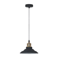 Светильник потолочный Camelion PL-600 LOFT 40W 230V E27 IP20 подвес черный медный (1/10)