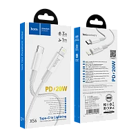 Кабель HOCO X56 Lightning (m)-Type-C (m) 1м 3.0A 20W нейлон белый (1/22/220)