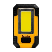 Фонарь ручной Camelion E1441 10W 21SMD от аккумулятора Type-C 2 режима черный желтый (1/6/90)