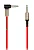Кабель AUX Smartbuy Jack 3.5mm (m)-Jack 3.5mm (m) 1.0м силикон угловой красный (1/100)
