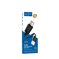 Кабель HOCO X73 Type-C (m)-Type-C (m) 1м 3.0A 60W ПВХ черный (1/31/310)