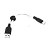 Кабель HOCO X21 Plus USB (m)-Type-C (m) 0.25м 2.4A силикон черный белый (1/30/300)