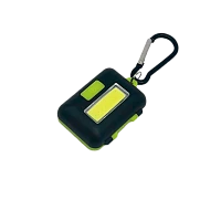 Фонарь брелок Космос 204B 2W COB от батареек IP44 3 режима черный (1/96/192)