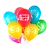 Воздушные шарики "Поздравляю!" 30 см, круглые, разноцветные с рисунком, 5 шт.в упак., PATERRA (1/50)