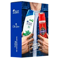 Набор Old Spice Captain мужской (гель-душ 250мл+шампунь 2в1 Хед 200мл)