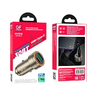 Автомобильное З/У GFPower A01PQ 1USB+1Type-C 30W PD,QC золотой (1/12/120)