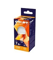 Лампа светодиодная Старт Sphere G45 E14 7W 2700К 220V шар WS матовая (1/10/100)