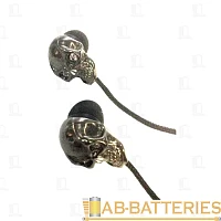 Наушники L-PRO AP-S05MP  вкладыши канальные ЧЕРЕП  #1708