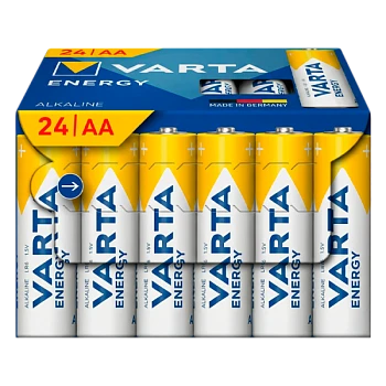 Батарейка Varta ENERGY LR6 AA CUBE Pack24 Alkaline 1.5V (4106) (24/288)