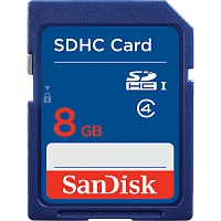 Карта памяти microSD SanDisk 8GB Class4 4 МБ/сек без адаптера