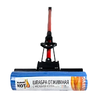 Швабра для пола Рыжий кот MopP-06 115см телескопическая с отжимом с насадкой ПВА (1/20) 