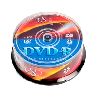 Диск DVD-R VS 4.7GB 16x 25шт. bulk (25/600)