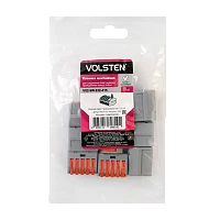 Строительно-монтажная клемма Volsten V02-9W-222-415 5 пр. до 4 мм, 32А, 450 В, 10 шт., серый