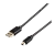 Кабель Atcom USB (m)-miniUSB (m) 0.8м силикон черный (1/10/500)