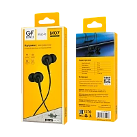 Наушники внутриканальные GFPower M07 с микр. черный 