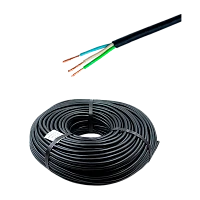 Кабель электрический МарПосад ПВС 3 х 2.5 кв.мм НЕ ГОСТ черный  бухта 100м (цена за 1м.)