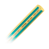 Термоусаживаемая трубка Smartbuy 20/10, желтый-зеленый, 1 метр (SBE-HST-20-yg)