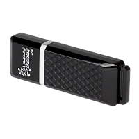 Флеш-накопитель Smartbuy Quartz 4GB USB2.0 пластик черный