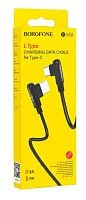 Кабель Borofone BX58 USB (m)-Type-C (m) 1м 3.0A ПВХ черный (1/360)