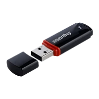 Флеш-накопитель Smartbuy Crown 16GB USB2.0 пластик черный