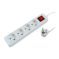 Удлинитель Прогресс Standard 4р.С/З 16A 7.0м с выкл. 3x1мм² белый (1/20)