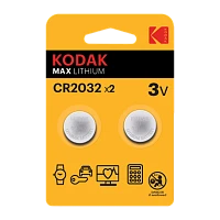 Батарейка Kodak MAX CR2032 BL2 Lithium 3V (2/60/240)