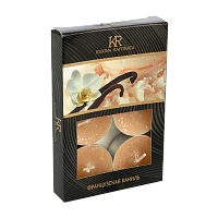 Свечи чайные KUKINA RAFFINATA "Французская ваниль" 6шт. (1/18)