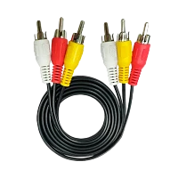 Кабель ENERGY POWER 3xRCA (m)-3xRCA (m) 1.5м ПВХ черный в пакете (1/600)