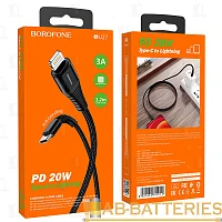 Кабель Borofone BU27 Lightning (m)-Type-C (m) 1м 3.0A 20W нейлон черный (1/36/144)