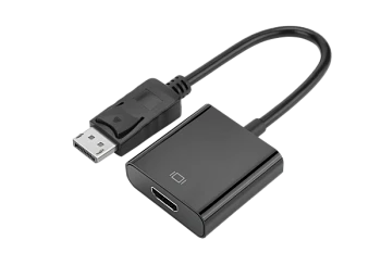 Переходник GoPower DisplayPort (m)-HDMI (f) ver.1.4 черный Premium Zip-Lock c подвесом (1/200)