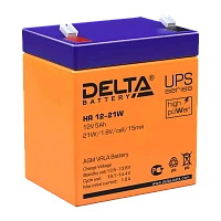 Аккумулятор свинцово-кислотный Delta HR 12-21W 12V 5Ah