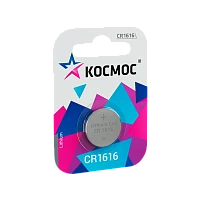 Батарейка Космос CR1616 BL1 Lithium 3V (1/12/576) 